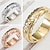 voordelige Ringen-Ring Dagelijks Klassiek Rose goud Zilver Goud Koper Eenvoudig 1 stuk / Dames