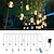 Χαμηλού Κόστους LED Φωτολωρίδες-ηλιακή ενέργεια led ευχών μπάλα κορδόνι φως νεράιδα εύκαμπτο χάλκινο σύρμα κορδόνι φωτιστικό κουρτίνας για χριστουγεννιάτικο πάρτι διακοπών πολύχρωμο διακοσμητικό φωτισμό