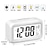 cheap Décor &amp; Night Lights-Smart Night Light Digital Alarm Clock with Date Indoor Temperature Battery Operated Bedside Clock Digital Display for Bedroom Desk Gifts Clock