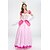 preiswerte Kostüme aus Film und Fernsehen-Märchen Prinzessin Peach Cosplay Kostüm Urlaubskleid Damen Film Cosplay Süß Rosa Maskerade Kleid