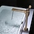 billiga Badrumshandfat-tvättställsblandare i badrummet - klassiskt galvaniserat centerset med ett handtag i ett hålbad