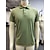 cheap Classic Polo-Men&#039;s Outdoor American Flag Tactical Sport PoLo Neck T-Shirt Tee shirt Tactical Military Shirt Short Sleeve V Neck Top Vintage Graphic Tees Quick Dry Lightweight Summer Cotton Blend Army Green Khaki