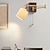 olcso Beltéri falilámpák-modern északi stílusú beltéri fali lámpák led lengőkaros hálószoba réz fali lámpa 220-240v