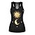cheap Yoga Tops-21Grams® Women&#039;s Cowl Neck Yoga Top Galaxy Star Print White Yellow Yoga Gym Workout Running Tank Top Sleeveless Sport Activewear Breathable Quick Dry Comfortable Stretchy / Fashion