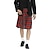 cheap Historical &amp; Vintage Costumes-Gothic Punk &amp; Gothic Scottish Utility Kilts Warrior Men&#039;s Pleated Tartan Check Masquerade Party / Evening Skirts