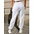 cheap Pants-Women&#039;s Sweatpants Joggers Fleece lined Army Green Gray White Casual / Sporty Plus velvet Mid Waist Side Pockets Casual Weekend Ankle-Length Micro-elastic Plain Comfort S M L XL XXL