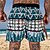 cheap Men&#039;s Shorts-Men&#039;s Classic Style Fashion Shorts Beach Shorts 3D Print Elastic Drawstring Design Knee Length Pants Casual Daily Micro-elastic Graphic Patterned Geometry Comfort Breathable Mid Waist Green Blue