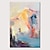 お買い得  抽象画-手作りの油絵キャンバスウォールアートデコレーション抽象ナイフ絵画風景ブルー家の装飾ロールフレームレスストレッチされていない絵画