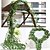 billige Kunstige planter-plastik pastoral stil vin væg blomster vin 2 gren 90 cm/35&quot; kunstig hængende plante kunstig grønt vin udendørs plast planter til væg, bryllupsfest indretning
