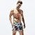 cheap Men&#039;s Swim Shorts-Men&#039;s Swim Trunks Swim Shorts Board Shorts Bottoms with Pockets Drawstring Swimsuit Breathable Quick Dry Comfortable Swimming Surfing Beach Painting Floral Forest Green Blue Red / Micro-elastic