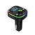 billige Bluetooth-bilsæt/håndfri-FM-sender Bluetooth-bilsæt Bil håndfri Bluetooth Kortslutningsbeskyttelse Multi-udgange Kortlæser Højtaler Bil