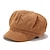 cheap Women&#039;s Hats-1PCS Solid Color Women Beret Spring Autumn Newsboy Hat Vintage Corduroy Elasticity Peaked Cap Painter Hat