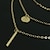 Недорогие Ожерелья и подвески-Ожерелья с подвесками Y Ожерелье For Жен. Для вечеринок Повседневные Сплав Золотой Синий