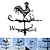 Χαμηλού Κόστους διακοσμητικά πασσάλους κήπου-μεταλλικό πτερύγιο καιρού κόκορας διακοσμημένος ανεμοδείκτης σιδερένιος κόκορας στολίδι για καλύβα οροφής που δείχνει την κατεύθυνση του ανέμου διακόσμηση αυλής