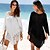 abordables Hauts pour Femme-vacances d&#039;été plage dentelle couvrir vacances protection solaire blouse