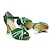 ieftine Pantofi Dans Latin-Pentru femei Încălțăminte latină Pantofi De Dans Interior ChaCha Ziua St. Patrick Călcâi Funde Toc Înalt Pantofi vârf deschis Curea Gleznă Adulți Verde