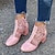cheap Ankle Boots-Women&#039;s Boots Plus Size Sandals Boots Summer Boots Heel Boots Solid Color Embroidered Booties Ankle Boots Summer Spring Lace Block Heel Chunky Heel Round Toe Boots