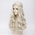 abordables Perruques de déguisement-Cosplay alice au pays des merveilles 2 miroir dans la reine blanche perruques perruques de cheveux synthétiques perruques longues ondulées