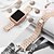 billige Apple Watch urremme-1 stk Smart Watch Band Kompatibel med Apple  iWatch Series SE / 6/5/4/3/2/1 SmartWatch-bånd med etui Metal band til iWatch Smartwatch Rem Armbånd Legering Justerbar Bling diamant Robust