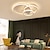 economico Lampade da soffitto con dimmer-Plafoniera 55 cm dimmerabile led metallo stile moderno fashion finiture verniciate 220-240v