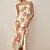 abordables Robes pour Femme-robe caraco froncée à imprimé floral