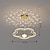 voordelige Kroonluchters-40 cm hanglamp led projector licht romantische bloem design lamp moderne kinderkamer lamp