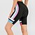 voordelige Broeken, shorts en rokken voor dames-WOSAWE Dames Fietsbroek Gevoerde wielrenshorts Fietsen Short / Broekje Broeken Comfortabel Passend Bergracen Wegwielrennen Sport Gestreept Winddicht 3D-pad Ademend Sneldrogend Zwart Polyester Spandex