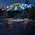 abordables Luces LED Solares-Paraguas solar para patio, luz para exteriores, 104 ledes, guirnalda de luces impermeable para patio, jardín, decoración de camping, iluminación navideña colorida
