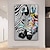 billiga Djurmålningar-mintura handgjorda zebradjur oljemålning på duk väggkonstdekoration modern abstrakt bild för heminredning rullad ramlös osträckt målning