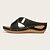 cheap Women&#039;s Sandals-Women&#039;s Sandals Wedge Sandals Comfort Shoes Plus Size Wedge Heel Open Toe Casual Daily Outdoor Walking Shoes PU Leather Loafer Summer Color Block Black Brown