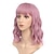 baratos Peruca para Fantasia-peruca curta rosa ondulada com franja feminina peruca curta rosa encaracolada com franja peruca ondulada pastel para mulheres peruca sintética na altura dos ombros perucas coloridas peruca cosplay