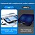 ieftine Gadget-uri USB-LZ-D20 Pad de răcire pentru laptop Aliaj de aluminiu Portabil Pliabil Unghi reglabil Înălțime reglabilă Ventilator