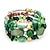 preiswerte Armbänder4-Boho mehrschichtige unregelmäßige Achat Perlen Charm Armbänder für Frauen Vintage Jade Stein Mann Armbänder Yoga Armreifen ethnischen Schmuck (bunt)