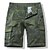 cheap Men&#039;s Shorts-Men&#039;s Cargo Shorts Shorts Hiking Shorts Multi Pocket Straight Leg Camouflage Comfort Wearable Knee Length Outdoor Daily 100% Cotton Sports Stylish Army Green Khaki