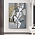 זול ציורי אנשים-mintura בעבודת יד מופשטת דמות מוזהבת ציור שמן על בד קישוט אמנות קיר תמונה מודרנית לעיצוב הבית ציור ללא מסגרת מגולגל לא נמתח