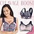 cheap Bras-Women&#039;s Plus Size Bras &amp; Bralettes Seamless Full Coverage Solid Color Micro-elastic Push Up Casual Daily Nylon Black / V Neck / 1 PC