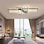cheap Dimmable Ceiling Lights-LED Ceiling Lights 4-Light 90/120cm Flush Mount Lights LED Modern Style Dining Room Bedroom Lights 110-240V ONLY DIMMABLE WITH REMOTE CONTROL