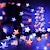 abordables Tiras de Luces LED-Cadena de luces patrióticas de 40 LED de 13 pies con control remoto, luces decorativas para el día de la independencia, estrellas del 4 de julio y luces de cadena rojas, blancas y azules, 8 modos de luces de hadas impermeables para decoración del hogar