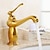 cheap Classical-Bathroom Sink Faucet,Single Handle One Hole Brass Standard Spout,Brass Vintage Bathroom Sink Faucet Contain with Hot and Cold Water