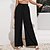 cheap Women&#039;s Pants-Women&#039;s Culottes Wide Leg Chinos Pants Trousers Baggy Black Green Beige High Waist Casual Going out Beach Stretchy Full Length Comfort Chinese Style One-Size