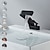 abordables Classiques-mitigeur de lavabo mitigeur monotrou mitigeur cascade robinets de lavabo en laiton, robinet de vasque courbé en forme de 7 chrome nickel brossé or noir