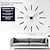 cheap Wall Clocks-Modern Metal Family AA Decoration 3D DIY Wall Clock Decor Sticker Large DIY Wall Clock for Home Living Room Bedroom Office Decoration