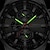 cheap Quartz Watches-CURREN Men Quartz Watch Calendar Waterproof Fake Three Eyes Six Needles Stainless Steel Watch