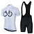 cheap Cycling Jersey &amp; Shorts / Pants Sets-OUKU Men&#039;s Cycling Jersey with Bib Shorts Short Sleeve Mountain Bike MTB Road Bike Cycling Graphic Design Clothing Suit White Red Blue 3D Pad Breathable Quick Dry Sports Clothing Apparel