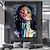olcso Portrék-mintura kézzel készített lány olajfestmény vászonra falművészeti dekoráció modern absztrakt kép lakberendezéshez hengerelt keret nélküli feszítetlen festmény