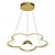 voordelige Kroonluchters-40 cm hanglamp led projector licht romantische bloem design lamp moderne kinderkamer lamp