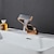 cheap Classical-Bathroom Sink Faucet Single Handle One Hole Waterfall Mixer Basin Taps Brass, 7-shaped Bend Vessel Tap Chrome Brushed Nickel Black Gold