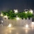 abordables Tiras de Luces LED-Guirnalda de luces led de mariposa de 1,5/3m para exteriores, decoración de luces de hadas para bodas, luces navideñas alimentadas por batería, decoración para fiestas, jardín, balcón