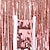 levne Svatební pan a paní-fóliové třásně metalické závěsy fóliové třásňové závěsy party dekorace - melsan 3 balení 3,2 x 6,5 ft pozlátkový závěs party foto pozadí pro narozeninovou oslavu miminko nebo promoce dekorace zelená