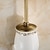 Недорогие Держатели для туалетных щеток-Щетка для унитаза с держателем, антикварная латунная керамика, настенная резиновая окрашенная щетка для унитаза и держатель для ванной комнаты